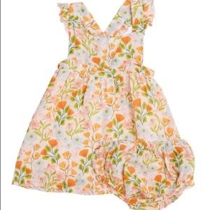 Angel Dear Spring Floral Dress and Bloomers Set